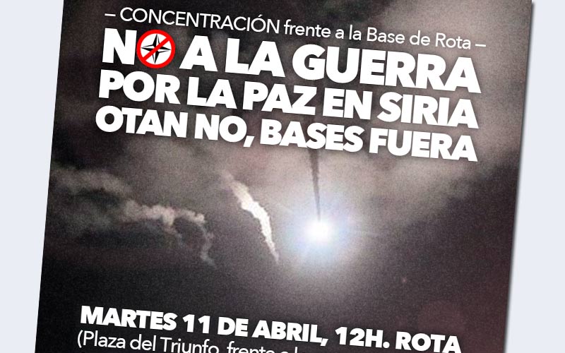 El “no a la guerra” resonará este martes ante la Base de Rota
