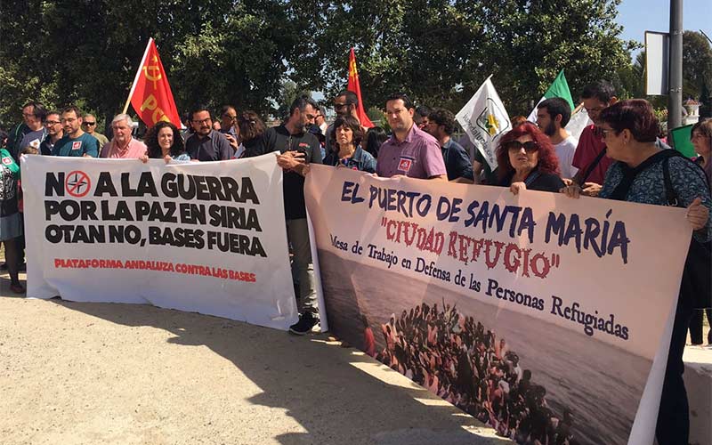 La participación en la guerra de Siria de destructores de EEUU con base en Rota “pone en riesgo la seguridad de la Bahía de Cádiz”