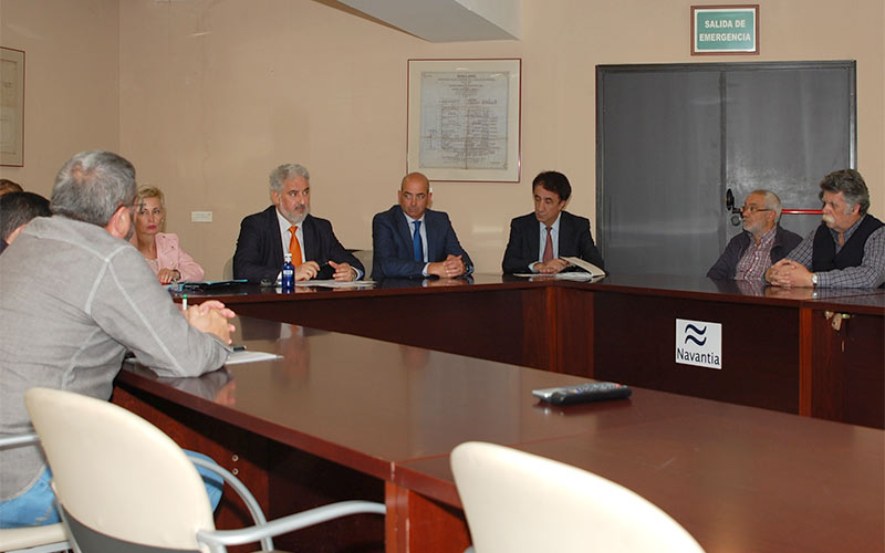 El nuevo presidente de Navantia se presenta ante trabajadores y directivos de los tres astilleros de la Bahía de Cádiz