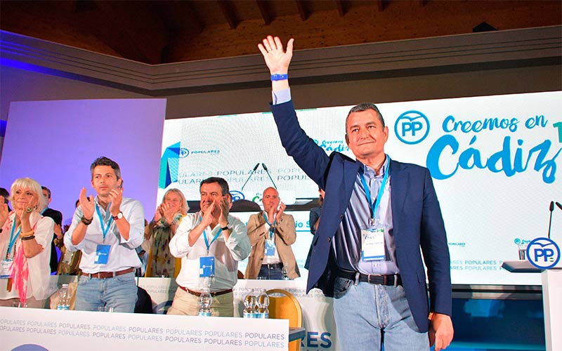 Ni el 1% cuestiona la reelección de Sanz como presidente del PP de Cádiz; aboga por cambiar de discurso y hacer “política en positivo”