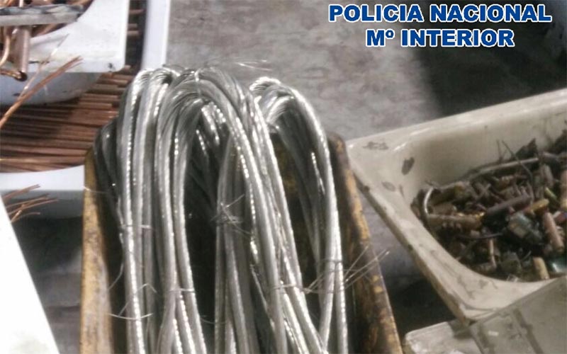 Detenidas cinco personas como autores del robo de 6.500 kilos de cobre en una empresa ubicada en El Trocadero