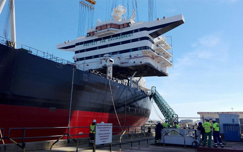 Toma ‘forma’ el primer petrolero que se construye en Matagorda