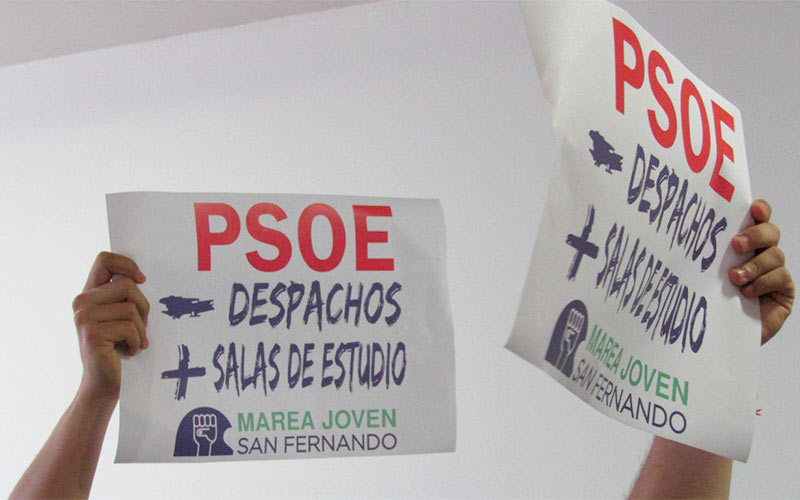 Marea Joven exige al Gobierno isleño que “actúe ya” en el aulario de la calle Alcedo; unas mejoras presupuestadas en 2016