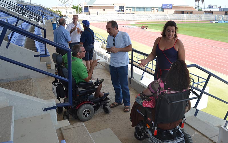 El estadio de Bahía Sur “es totalmente accesible”; Lebrero replica al PP que “no se puede criticar desde el desconocimiento de la realidad”