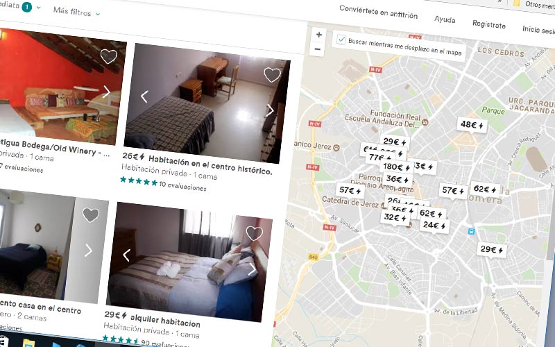 La oferta de viviendas turísticas en Jerez crece un 112% en un año