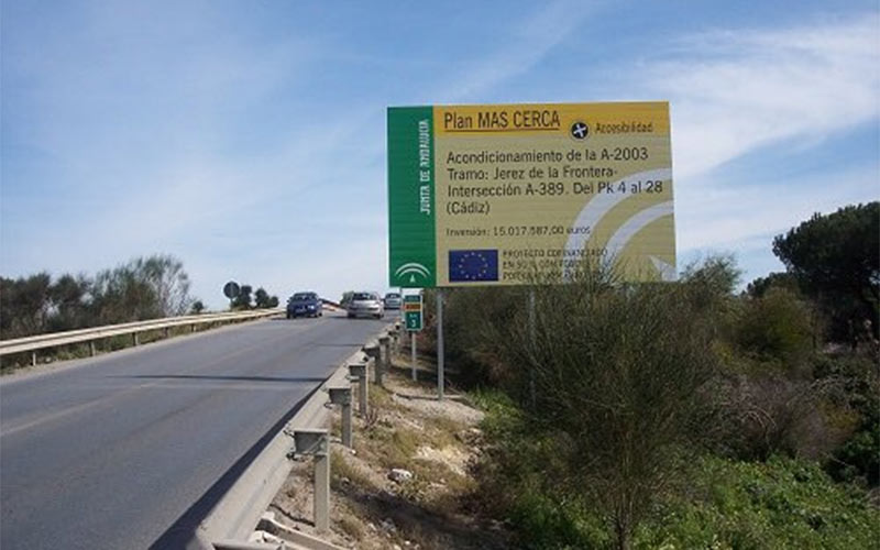 La Junta inicia esta semana los sondeos previos a la obra de la pasarela peatonal sobre la AP-4, en paralelo a la carretera A-2003