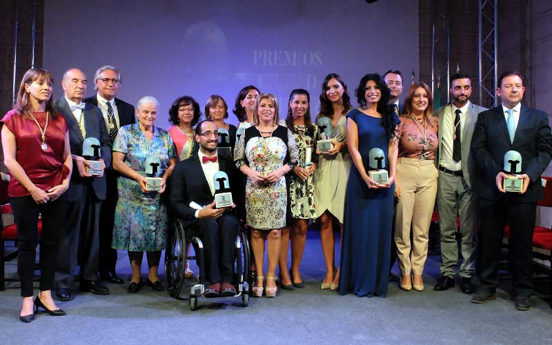 Los galardonados con los Premios Ciudad de Jerez 2017 como ejemplos de “una ciudad plural, dinámica, solidaria y emprendedora”