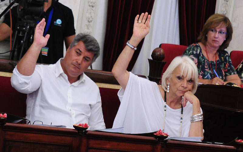 El pleno reprueba a Romaní y Martínez por sus faltas de respeto y pide aclaraciones a la exalcaldesa por los papeles de Bárcenas