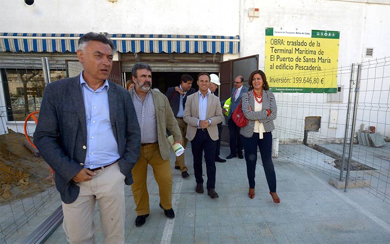 La nueva terminal del catamarán en El Puerto, operativa a principios de 2018