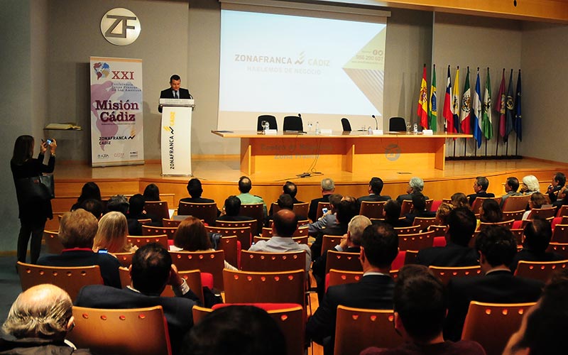 Cádiz reúne a las zonas francas latinoamericanas y Sanz llama a impulsar ‘su’ idea de plataforma logística del Sur de Europa