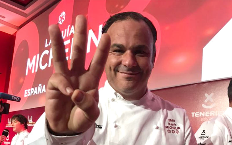 El chef Ángel León ‘gana’ cuatro estrellas Michelin que “ponen en el mapa del mundo” a la Bahía: tres para Aponiente y una para Alevante