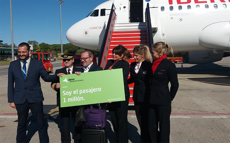 El aeropuerto de Jerez supera el millón de usuarios seis años después