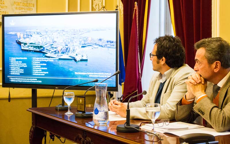 Ayuntamiento y UCA, en sintonía en pro de un campus universitario y cultural integrado en el casco histórico, abierto a los vecinos y al mar