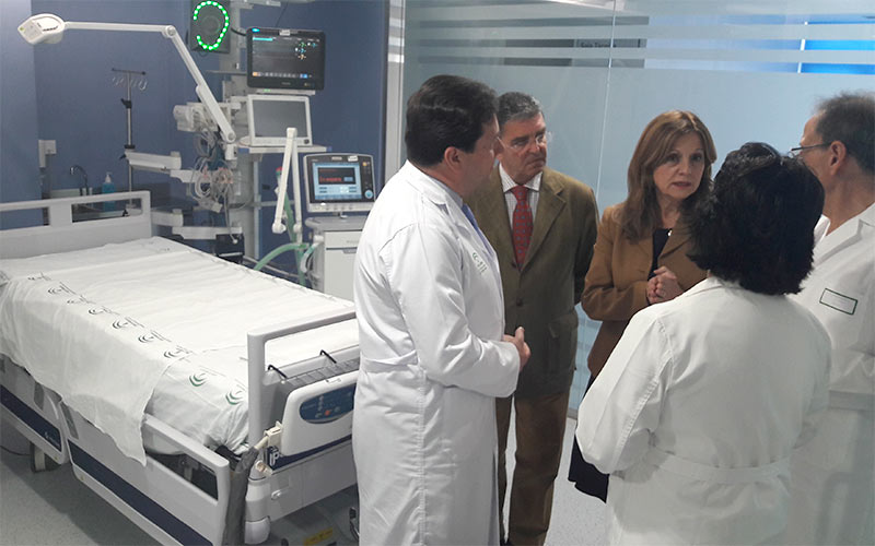 Lista la primera fase de modernización y ampliación de la UCI del Puerta del Mar; en cuatro años se culminará la reforma completa