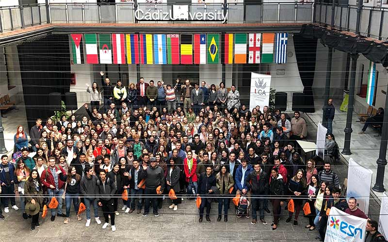 Más de 500 estudiantes Erasmus y visitantes de 36 países diferentes cursarán el segundo cuatrimestre en la Universidad de Cádiz
