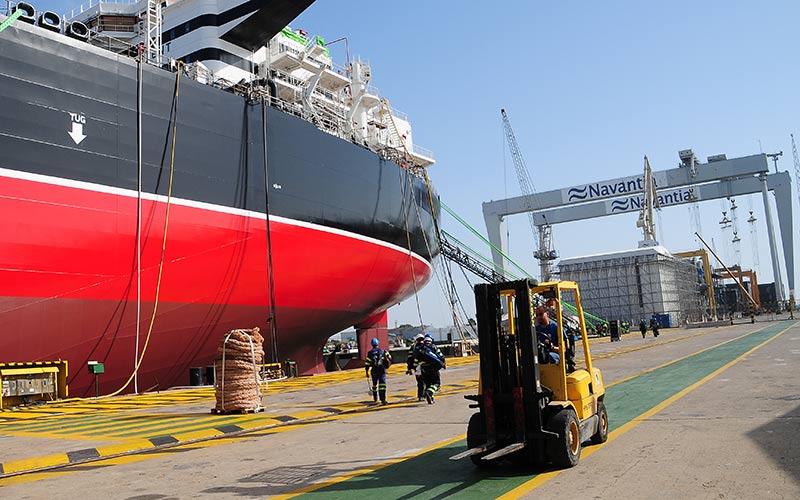 Navantia confía su viabilidad de los próximos años a lograr pedidos del Ministerio de Defensa español, Arabia Saudí y Australia