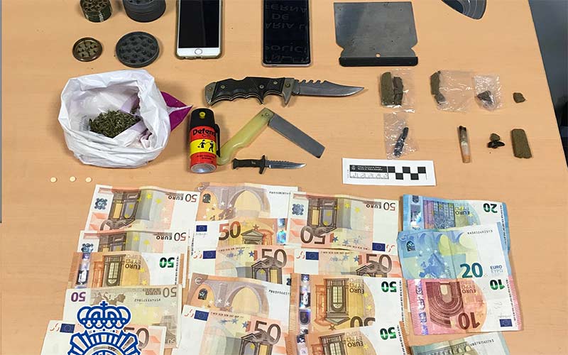 Desmantelado un punto “muy activo” de venta de hachís en el ‘Boquete’
