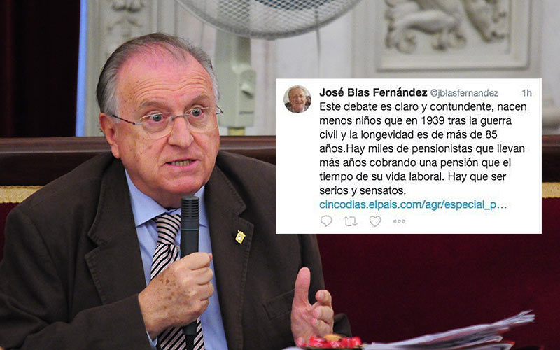Fernández (PP) afirma que “miles de pensionistas llevan más años cobrando que de vida laboral”, y Podemos le exige ya disculpas