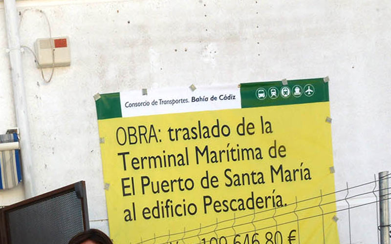 Se retoman los trabajos de adecuación de la nueva estación marítima de El Puerto, confiando en que estén listos durante el verano