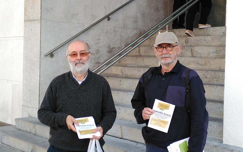 Cádiz Laica insta a los gaditanos a no marcar la casilla a favor de la Iglesia católica y la de fines sociales en la declaración de la Renta