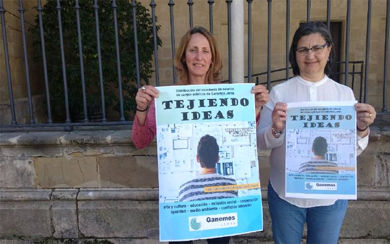 Ganemos Jerez lanza el tercer ‘Tejiendo Ideas’, para financiar proyectos sociales con el “sobrante” del sueldo de Kika González