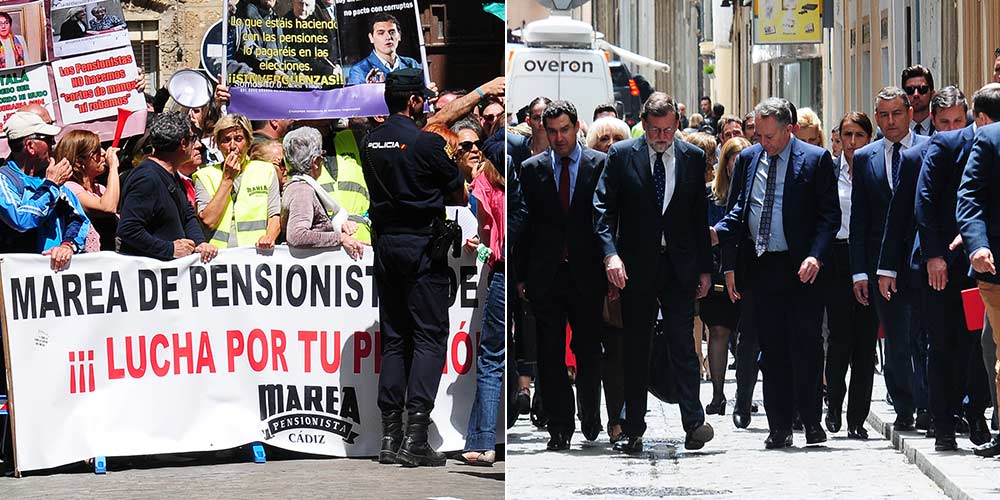 Cádiz, testigo de la “verdad” de Rajoy y la ‘verdad’ de la calle