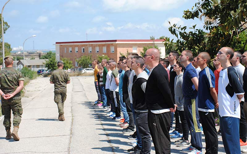 El Cefot-2 isleño forma ya a otros 846 aspirantes a militar