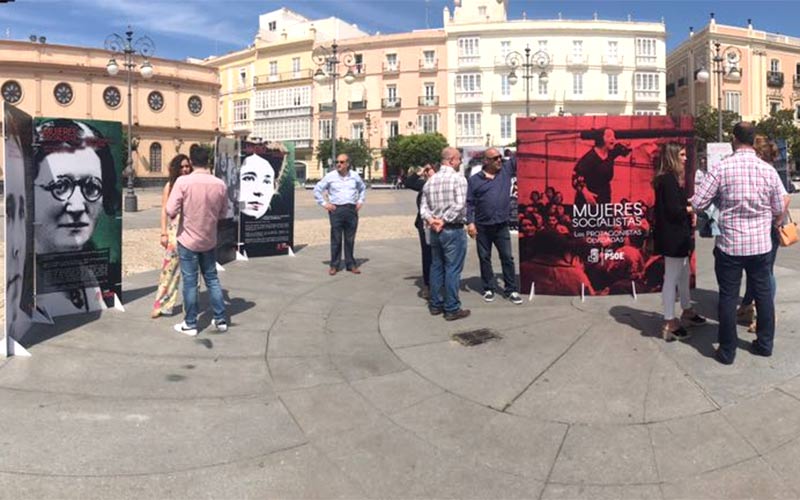Una exposición que comienza su ‘viaje’ en Cádiz incide en el “relevante papel político” de mujeres socialistas en la historia de España