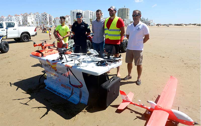 Las playas portuenses incorporan drones ‘socorristas’