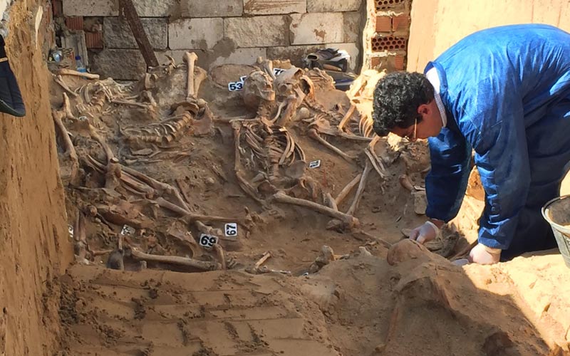 La fosa común del cementerio de Puerto Real, la segunda mayor excavada en Andalucía, ya es Lugar de Memoria Democrática