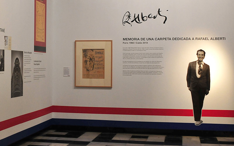 La exposición ‘ExiliArte’ abre en El Puerto dentro de la programación conmemorativa del 116 cumpleaños de Rafael Alberti