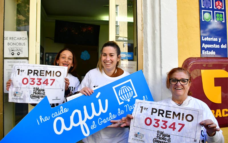 El ‘Gordo’ salpica a Cádiz, junto a un tercero y dos quintos premios