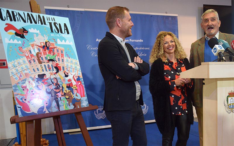La figura del Dios Melkart se estrenará este 2019 para “despedir” el Carnaval de La Isla, que ya tiene cartel anunciador