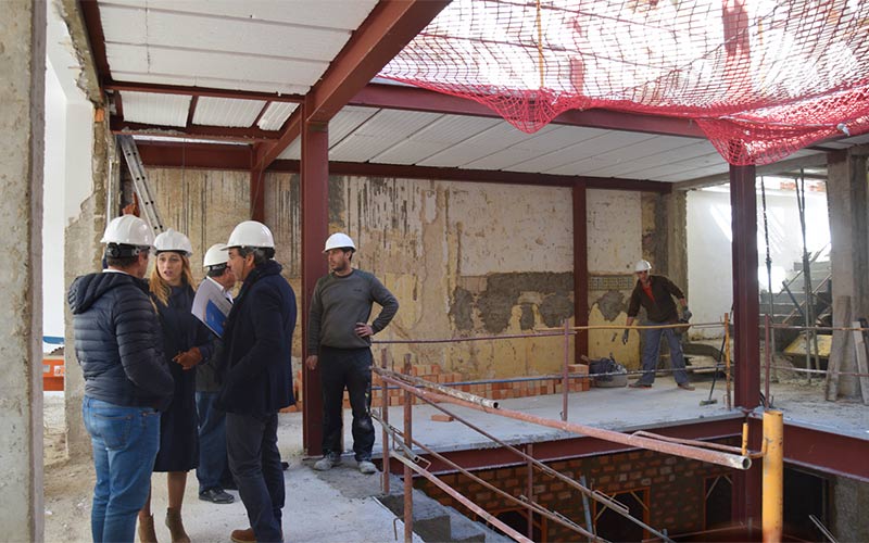 La obra de transformación de los antiguos juzgados en escuela de adultos “avanza a buen ritmo” y supera ya el 30% de ejecución