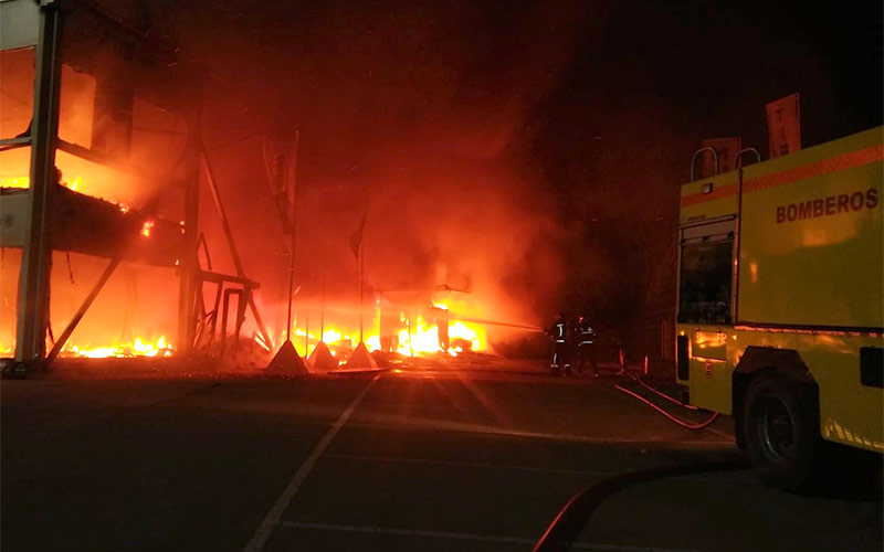 El fuego ‘deja’ a Jerez sin el estreno del Mundial de MotoE