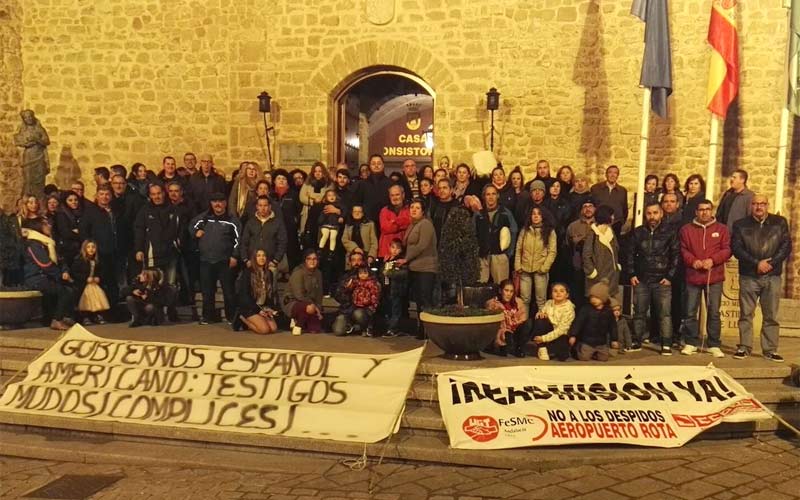 Exigen al Gobierno de España que “intervenga decididamente” en el conflicto de los trabajadores del aeropuerto de la Base de Rota