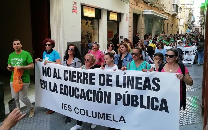 “La educación pública ha salido a la calle clamando justicia”