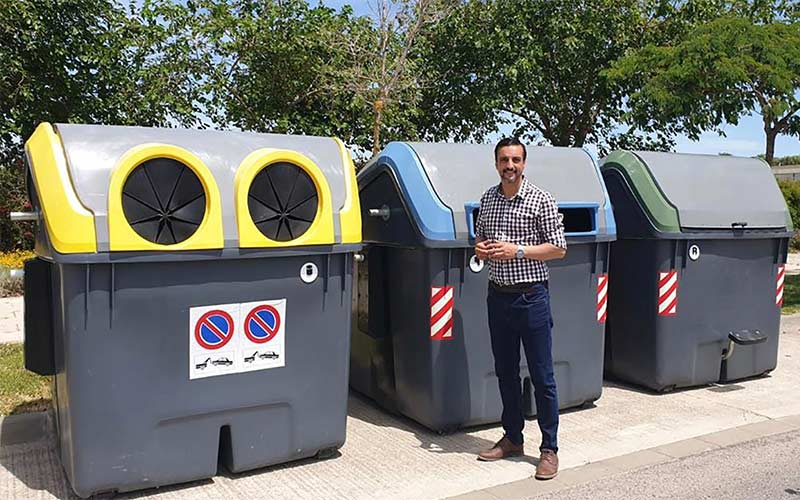 Jerez renueva en junio sus contenedores de basura