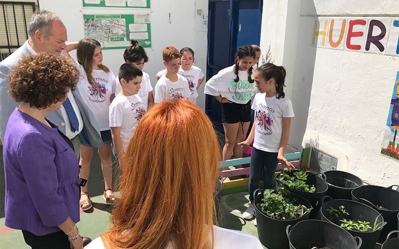 El colegio Las Cortes, orgulloso de su Bandera Verde