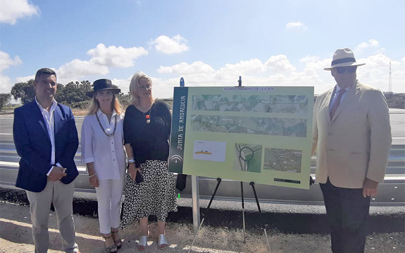 Entra en servicio la nueva glorieta de la A-2078; las obras de mejora en la carretera continúan hasta final de año