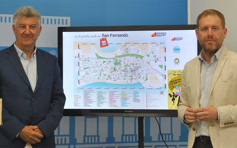 Acosafe edita un plano comercial-turístico de San Fernando