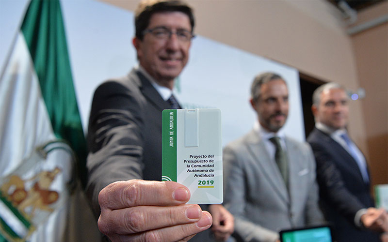 PP, Cs y Vox sacan adelante sus primeros presupuestos andaluces, y los ‘venden’ como “los más sociales, consensuados y municipalistas”