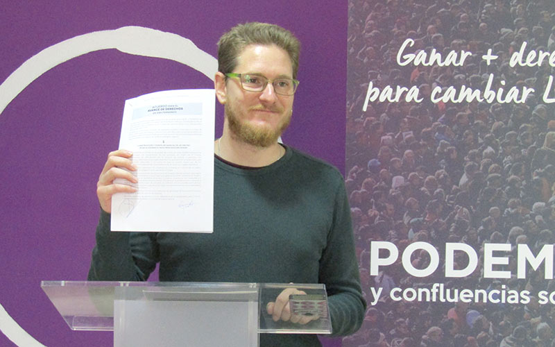 Díaz (Podemos) espera que el PSOE muestre tras el verano “más predisposición” para cumplir lo pactado en el acuerdo de investidura