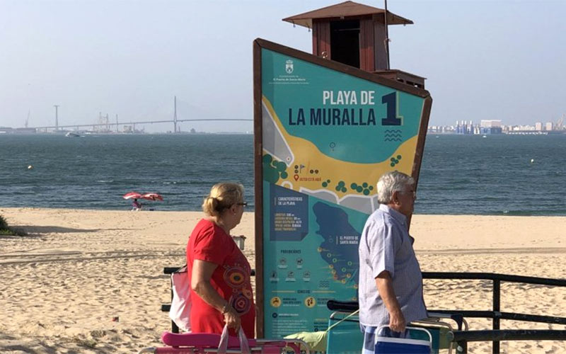 Las playas portuenses ‘renuevan’ su señalética