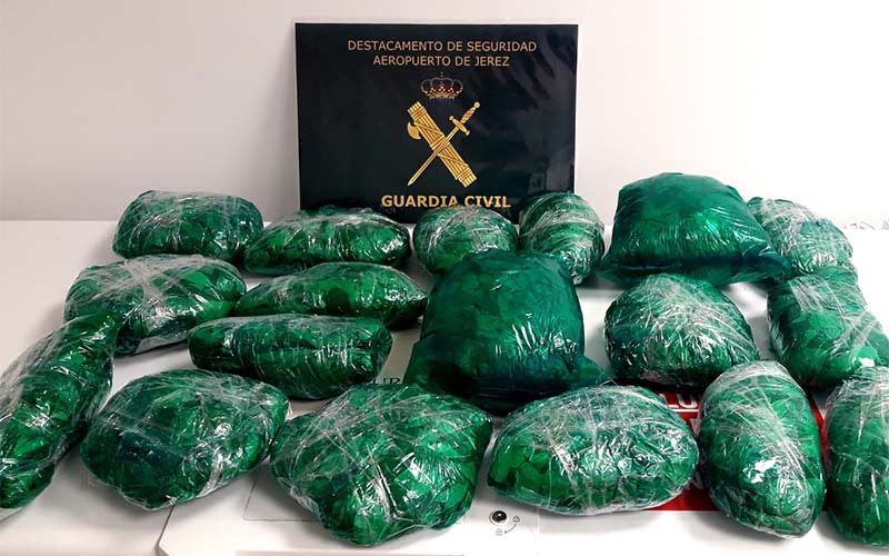 Pretendía entrar por el aeropuerto de Jerez con 4,5 kilos de coca