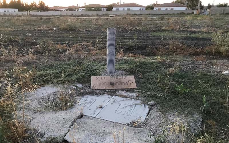 El parque de la Rana Verde, una década “incompleto y abandonado”