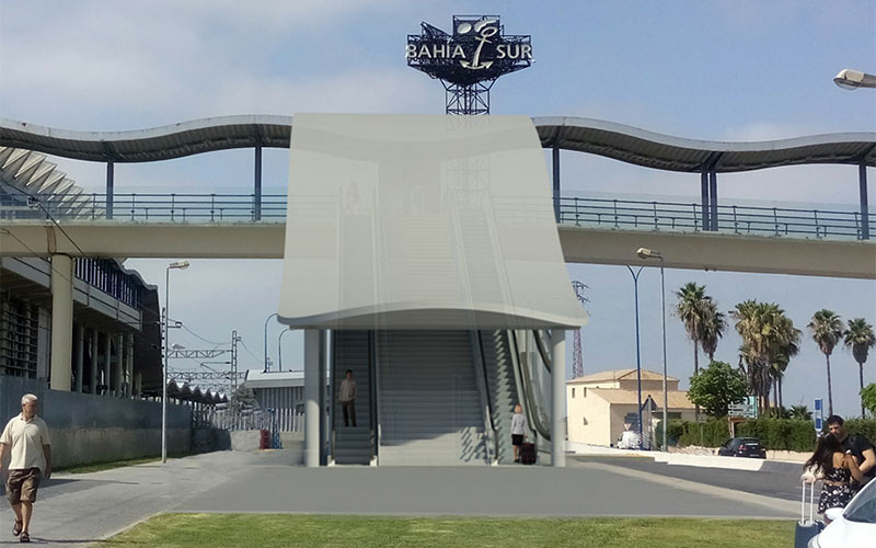Renfe se compromete a mejorar los accesos a la estación de Bahía Sur