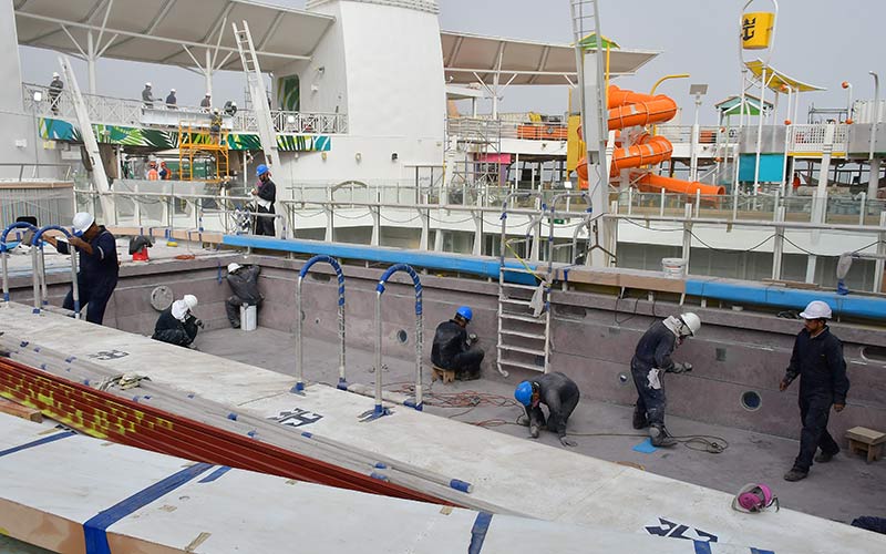 El Oasis of the Seas, “revitalizado” en Cádiz, “volverá a hacer historia”