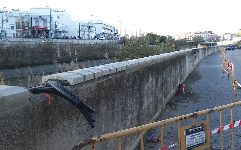Más luz para las zonas peatonales junto al río Iro