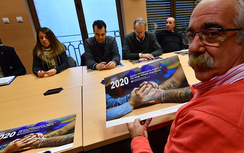 La vida diaria de Puerto II, en un calendario pro-reinserción